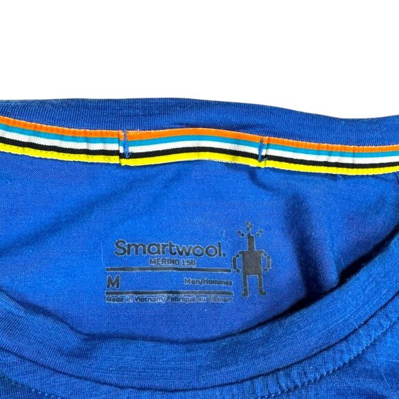 Smartwool Long Sleeve Blue Size Medium - Picture 3 of 8